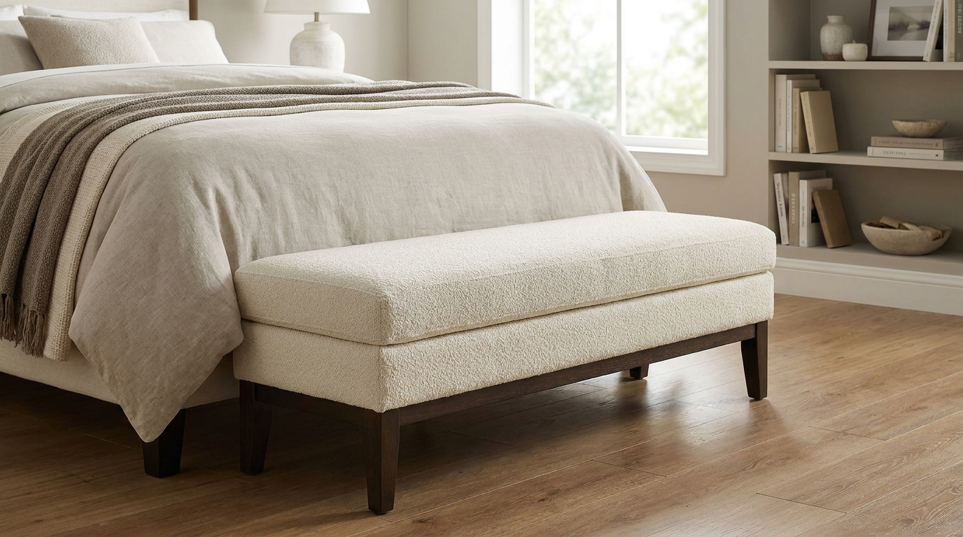end of bed bench elegant shallow