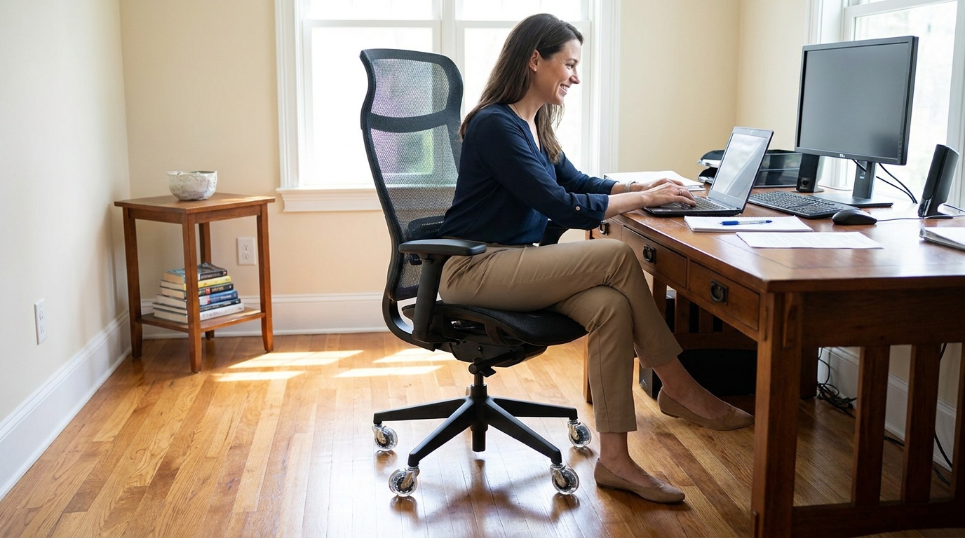 high back office chair heavy duty polyurethane
