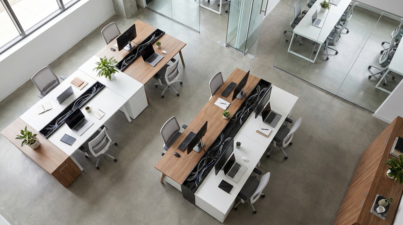 office desk laminate wood