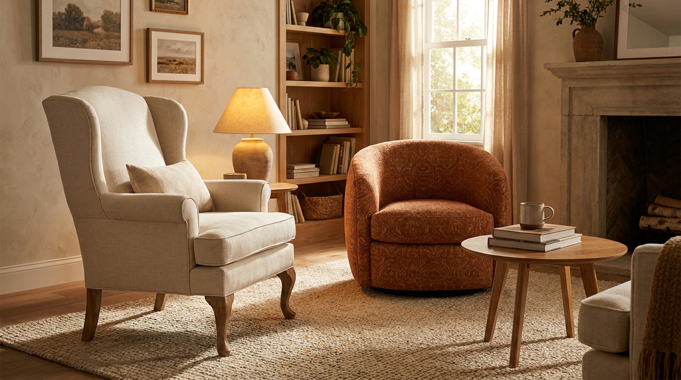 wingback chair classic cozy