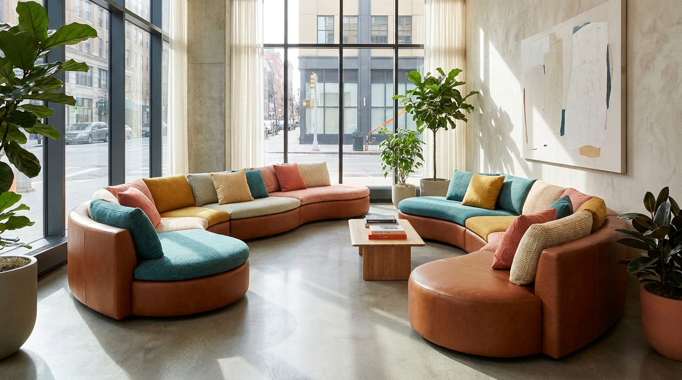 custom commercial couch bespoke hybrid
