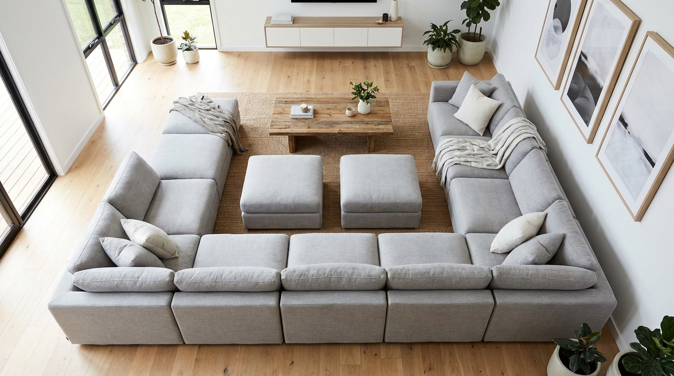 modular sofa u shape