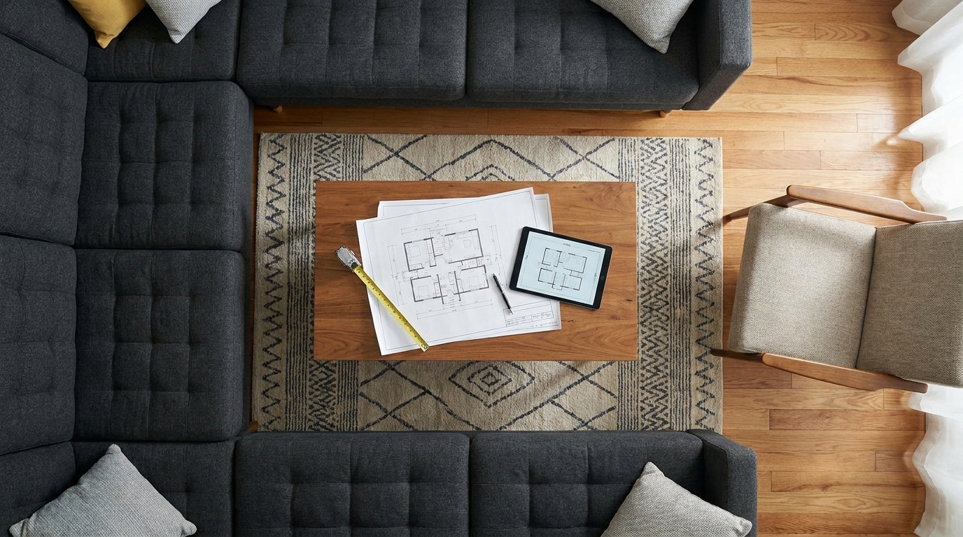 sofa space layout